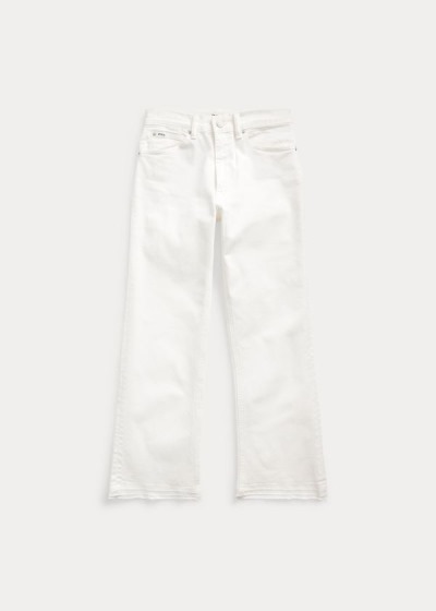 Jeans Polo Ralph Lauren Mujer Blancos - Laight Cropped Flare - IBQKL4865